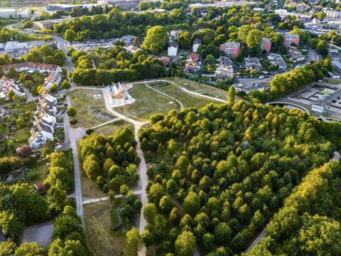 Vogelperspektive des Klimagarten Schwerte