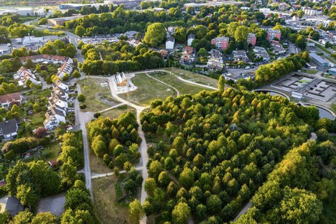 Vogelperspektive des Klimagarten Schwerte