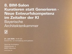 Einladung zum 8. BIM-Salon: Kuratieren statt Generieren