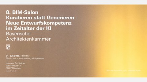 Einladung zum 8. BIM-Salon: Kuratieren statt Generieren