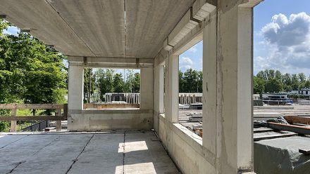 Mock-up einer zirkulären Konstruktion.