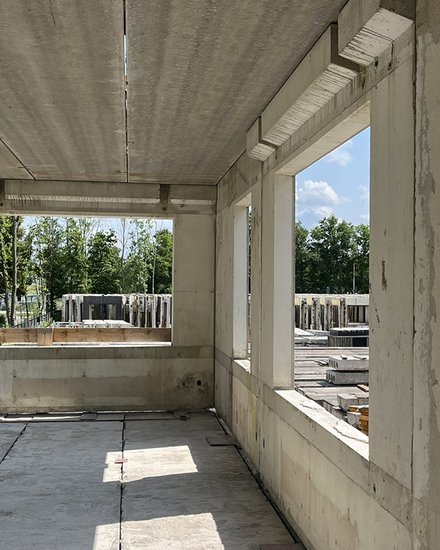 Mock-up einer zirkulären Konstruktion.