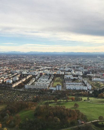 Luftbild einer Stadt