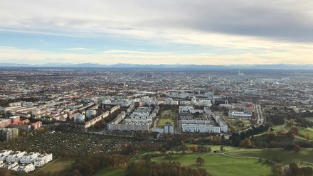 Luftbild einer Stadt