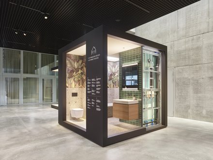 Showroom eines Badezimmers