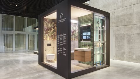 Showroom eines Badezimmers
