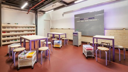 Innenansicht des Urbaneo-Architekturzentrums