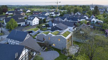 Ein Atelier aus der Vogelperspektive.