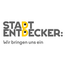 Logo „Stadtentdecker“ mit dem Slogan „Wir bringen uns ein“.