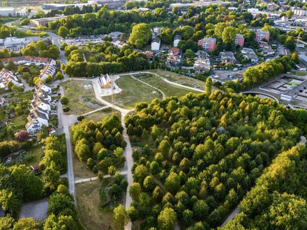 Vogelperspektive des Klimagarten Schwerte