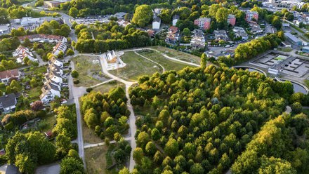 Vogelperspektive des Klimagarten Schwerte