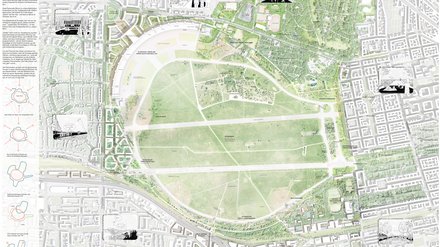 Städtebaulicher Gesamtplan für das Tempelhofer Feld.