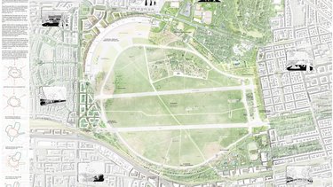 Städtebaulicher Gesamtplan für das Tempelhofer Feld.