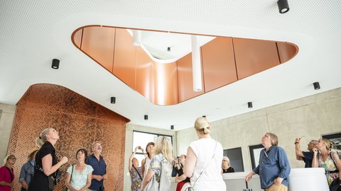 Innenansicht des Centers for Energy and Environmental Chemistry Jena II mit Anwendungszentrum CEEC Jena