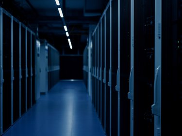 Innenansicht eines Rechenzentrums