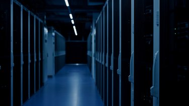 Innenansicht eines Rechenzentrums