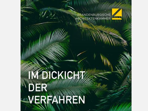 Plakat der Brandenburgischen Architektenkammer