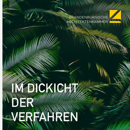 Plakat der Brandenburgischen Architektenkammer