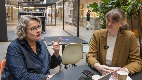 Petra Kahlfeldt und Wiebke Ahues im Gespräch