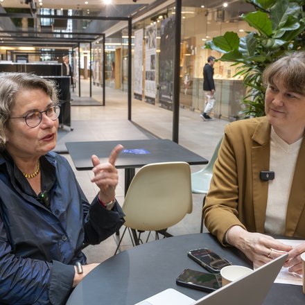 Petra Kahlfeldt und Wiebke Ahues im Gespräch