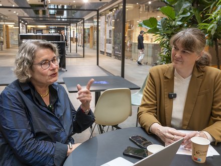 Petra Kahlfeldt und Wiebke Ahues im Gespräch