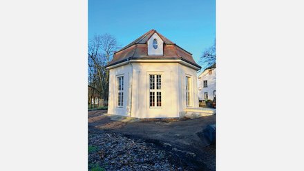 Das Kurmittelhaus Bad Lauchstädt von außen