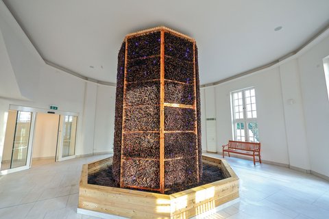 Eine Säule im Kurmittelhaus Bad Lauchstädt