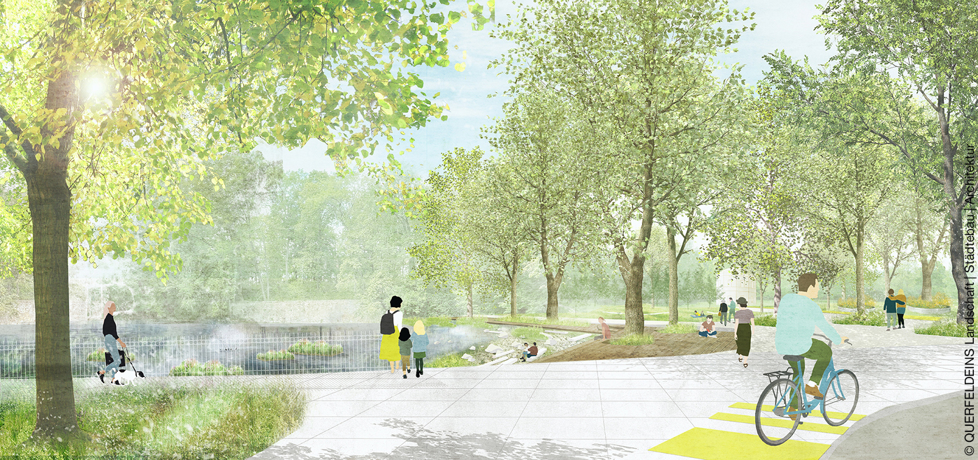 Illustration des Cheltenhamparks in Göttingen