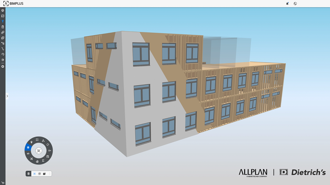 Modell für eine Holzbausoftware
