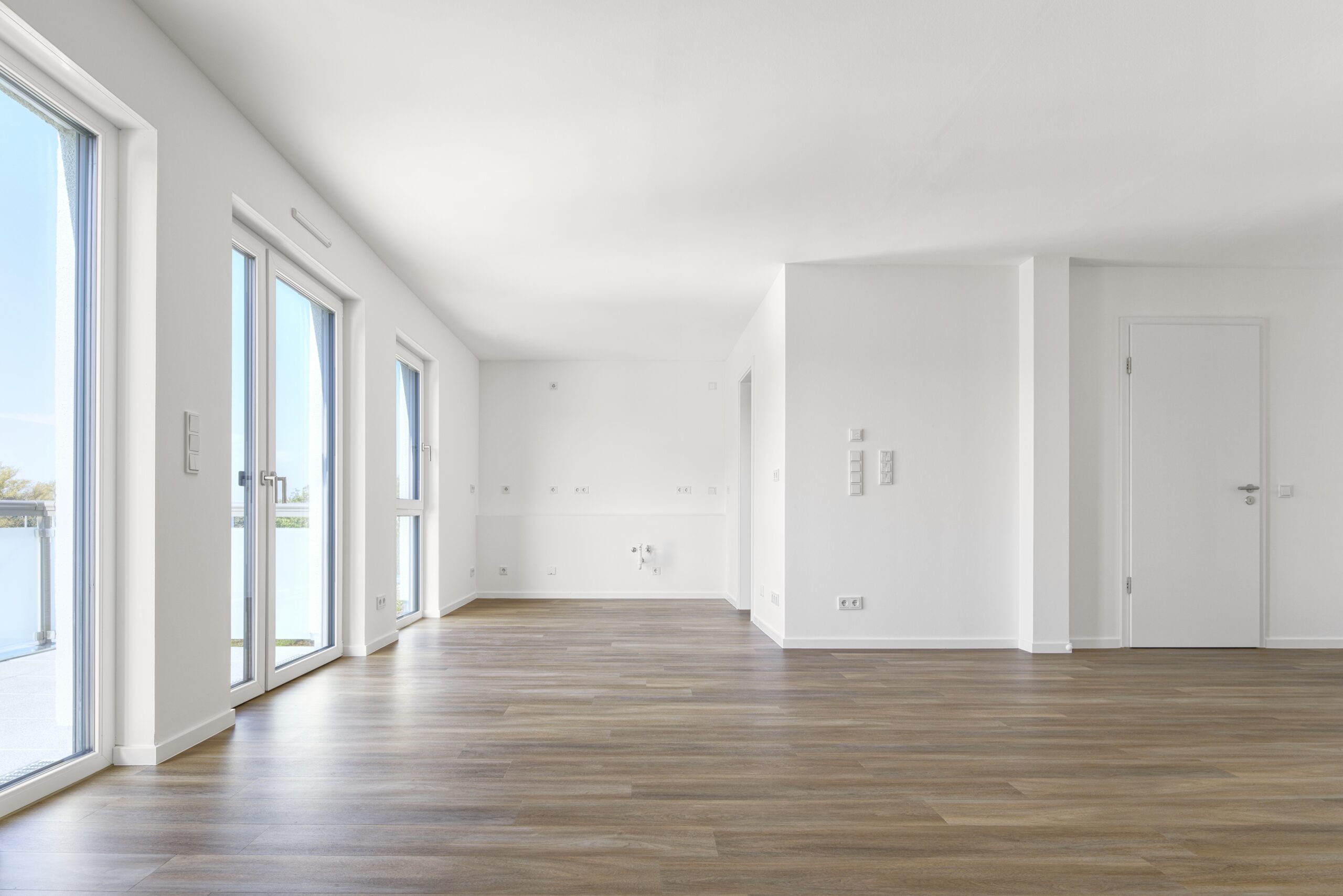 Wohnung mit bodentiefen Fenstern