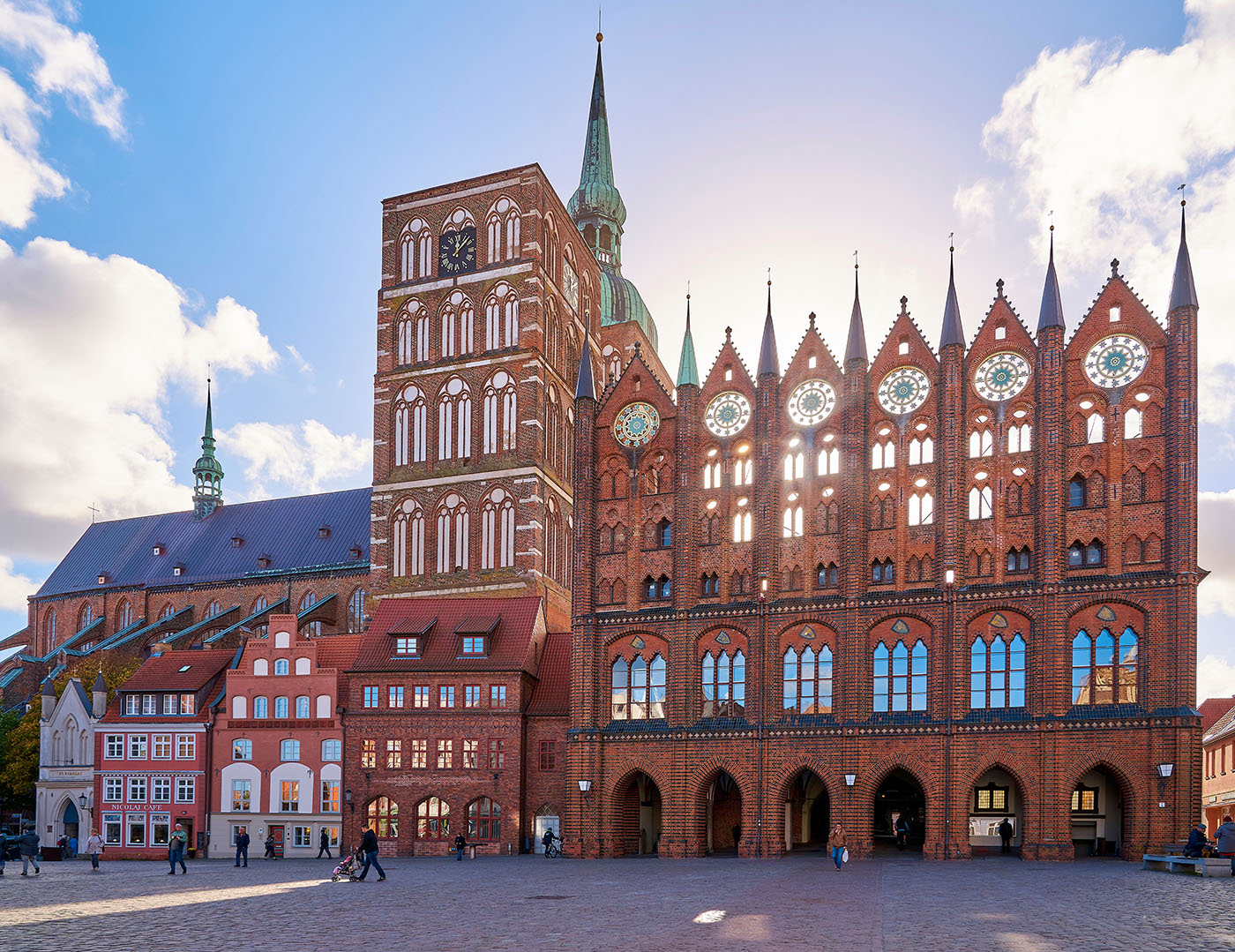 Rathaus am Alten Markt in Stralsund