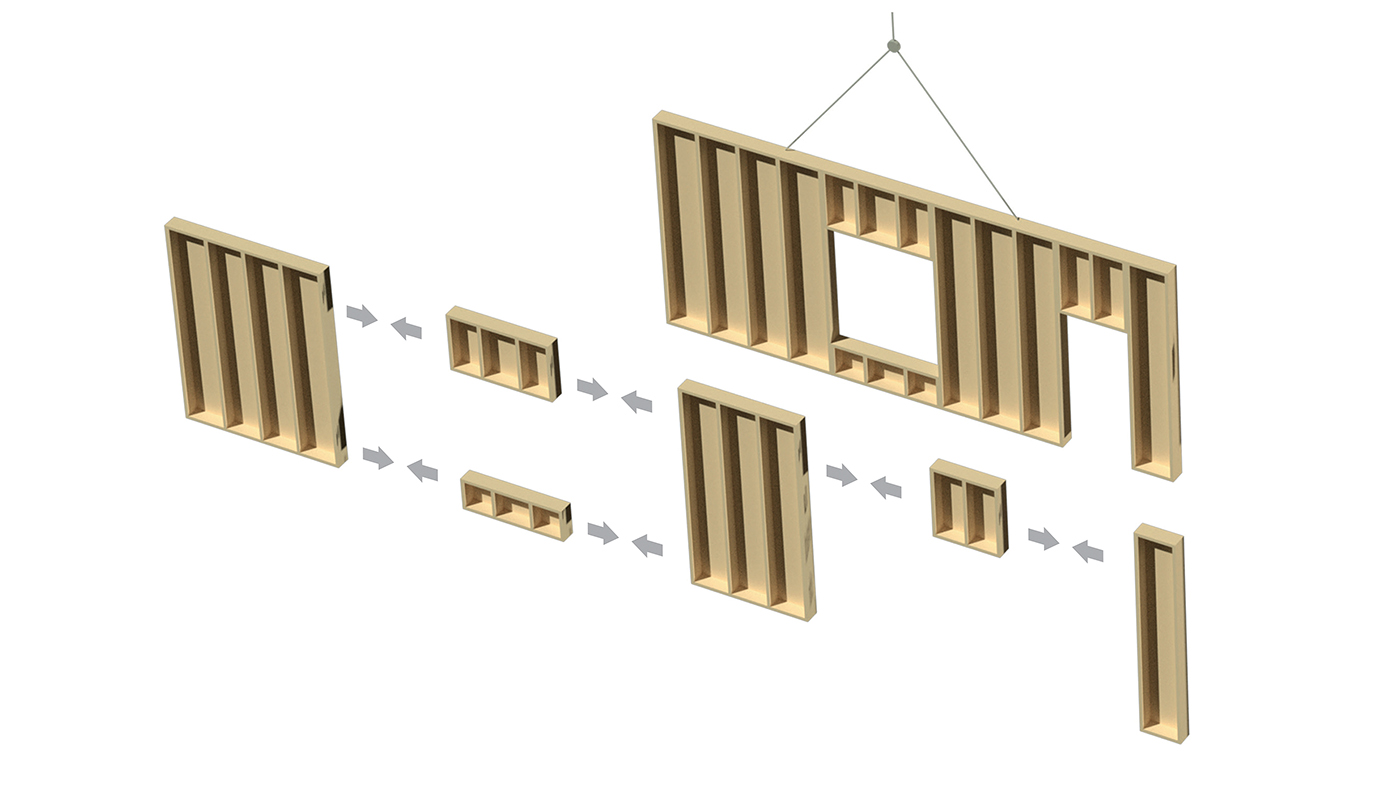 Kerto-Ripa-Wandelement