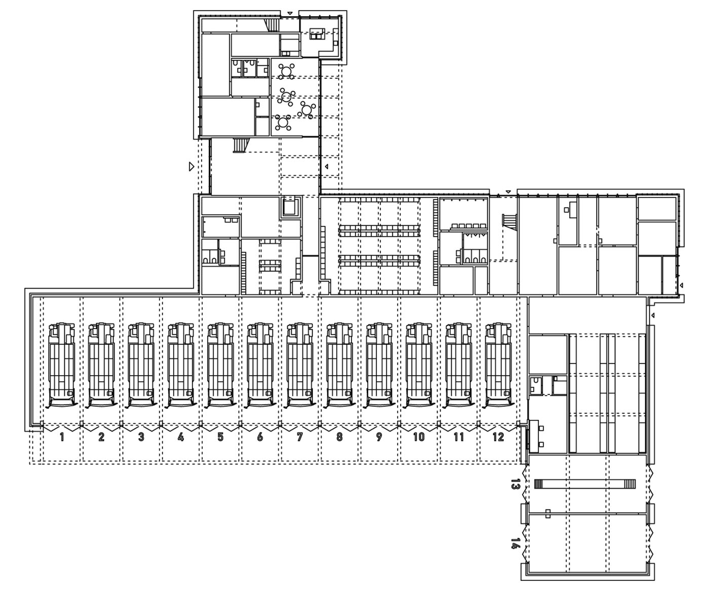 Grundriss der Feuerwache Reinbek