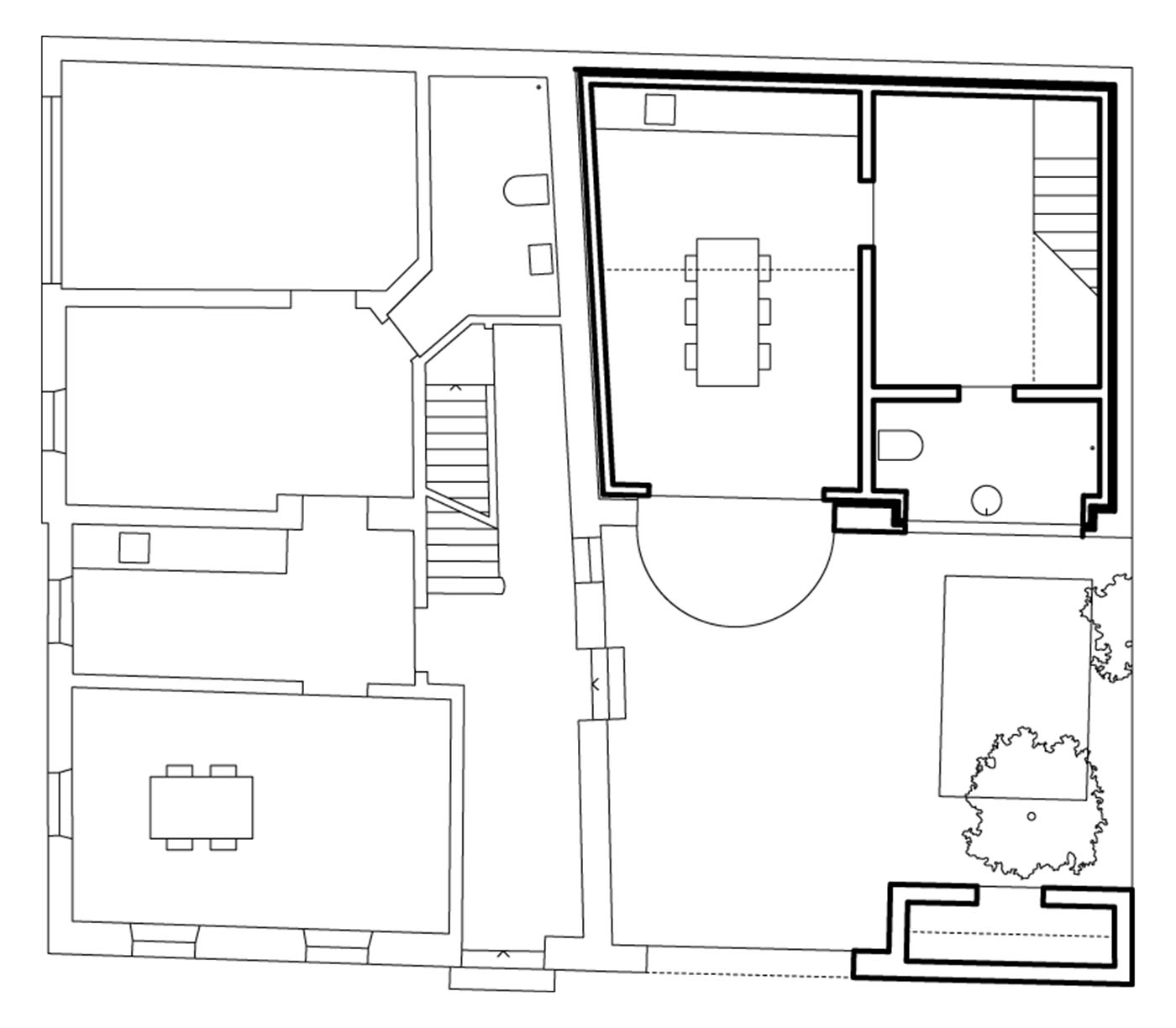 Grundriss eines Stadtbauernhofs in Ingolstadt