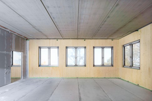 Rohbau eines MOLENO® -Schulgebäudes