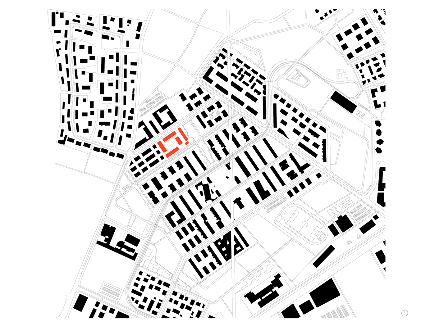 Schwarzplan Franklin Mannheim