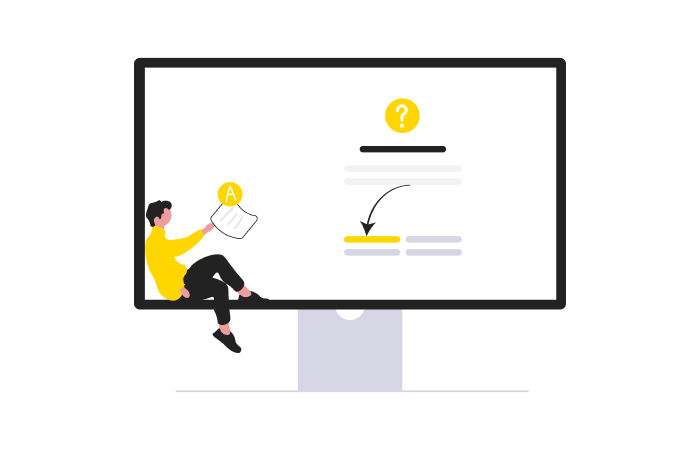 Grafik, die einen Computerbildschirm mit einem Workflow zeigt.