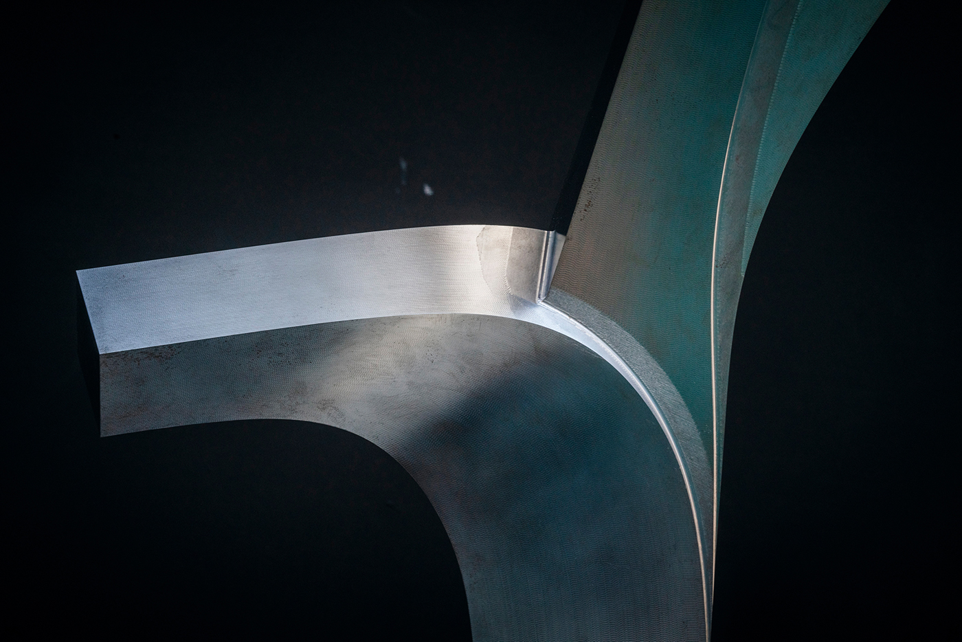 Massiver Stahl in Form einer Astgabel