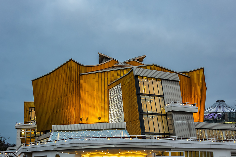 Fassade dser Berliner Philharmonie